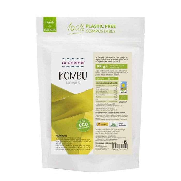 comida macrobiótica ALGA KOMBU BIO 100GR