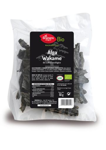 comida macrobiótica ALGA WAKAME BIO, 50 g