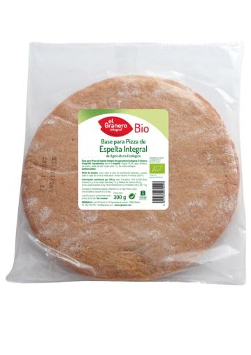 pan BASES DE TRIGO ESPELTA INTEGRAL PARA PIZZA BIO, 2 UND, 300 g