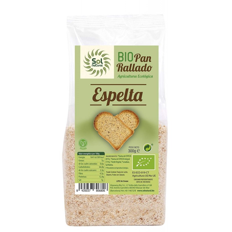 pan BIO PAN RALLADO DE ESPELTA 300 GR