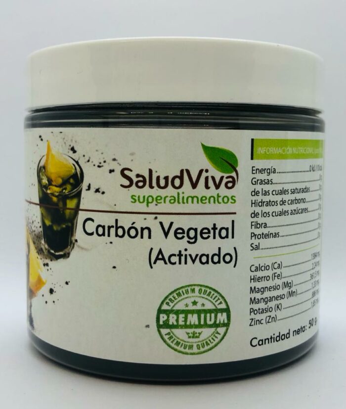 superalimentos CARBON VEGETAL ACTIVADO POLVO 50GR