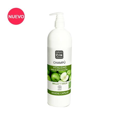 línea capilar CHAMPU VITALIDAD ALOE VERA & MANZANA BIO 740ML