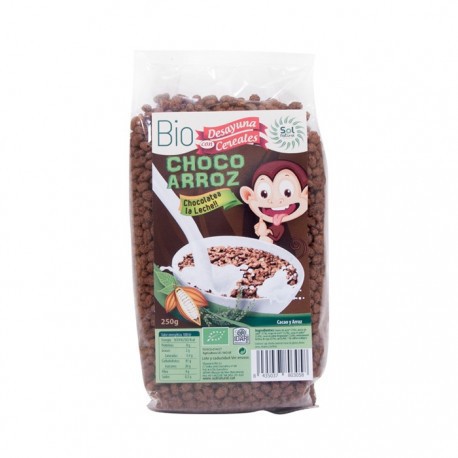 copos, mueslis y salvados CHOCO ARROZ DESAYUNO 250 GR BIO