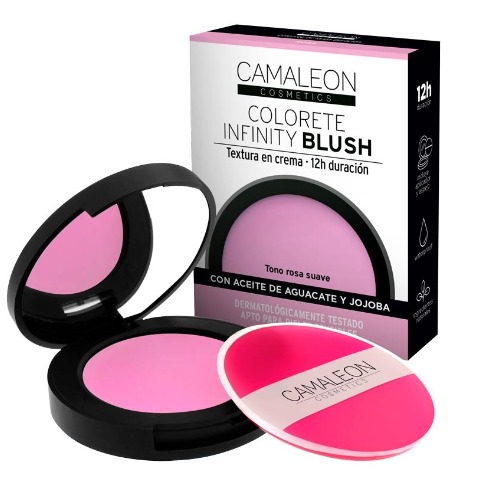 maquillaje COLORETE EN CREMA INFINITY BLUSH COLOR ROSA SUAVE