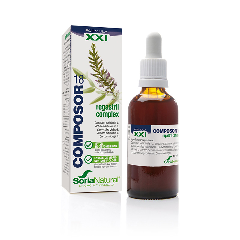 extractos de plantas COMPOSOR 18 REGASTRIL COMPLEX S. XXI 50ML