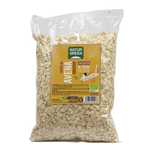 copos, mueslis y salvados COPOS DE AVENA GRUESOS SIN GLUTEN BIO 1 KG