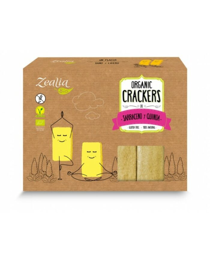 celiacos CRACKERS SARRACENO Y QUINOA ECO 120 grs