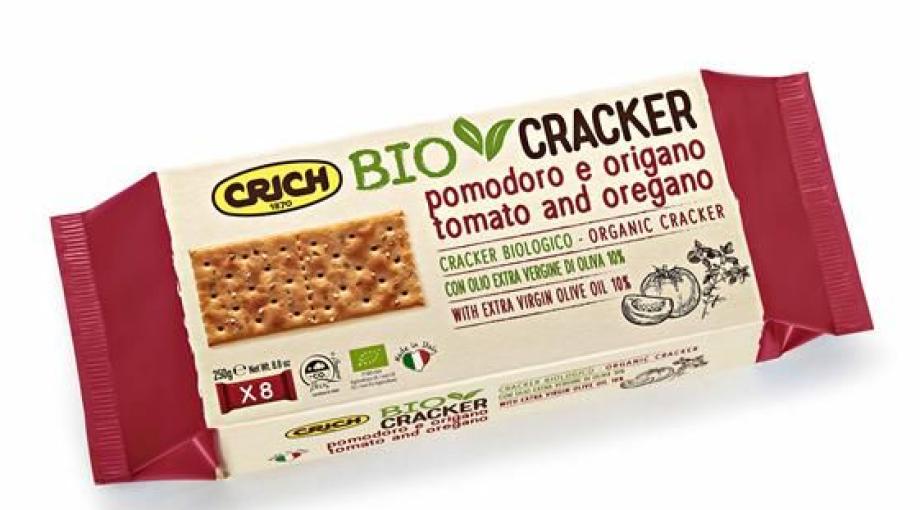 pan CRACKERS TOMATE Y OREGANO BIO 250GR