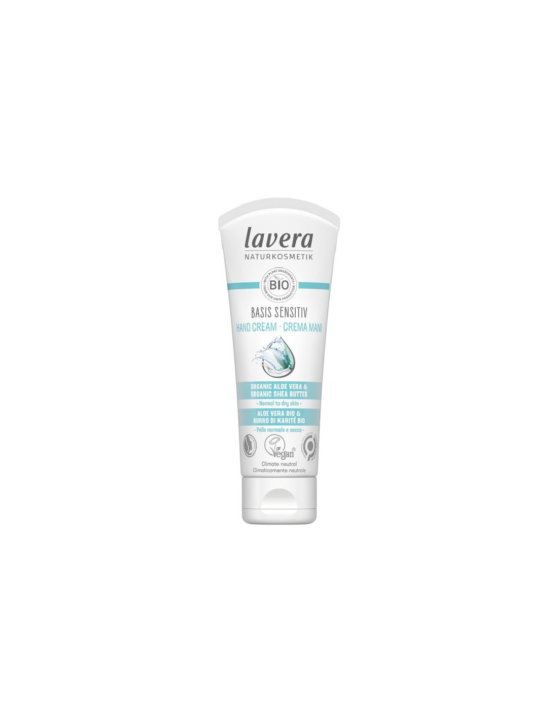 línea corporal CREMA MANOS BASIS SENSITIVE ALOE VERA Y MANTECA DE KARITE BIO 75ML