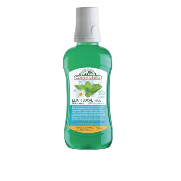 higiene bucal ELIXIR BUCAL MENTA Y CAMOMILA 250ML ECO