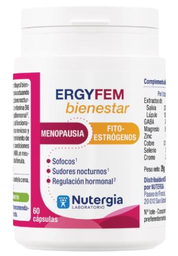 sistema genitourinario ERGYFEM BIENESTAR 60 CAPSULAS