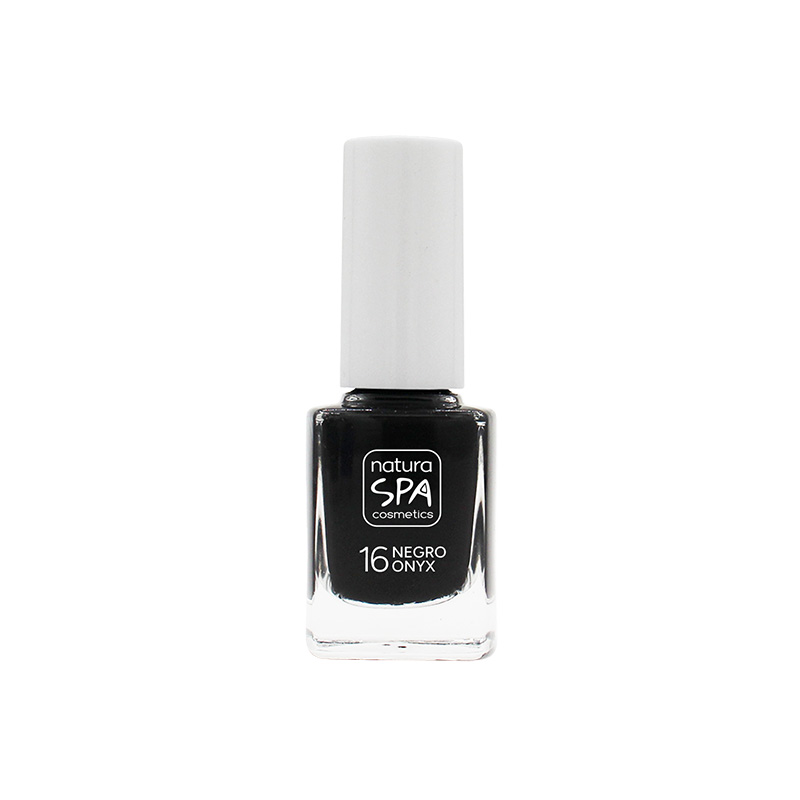 línea corporal ESMALTE UÑAS 16 NEGRO ONYX