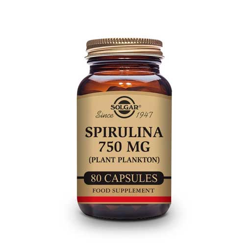 superalimentos ESPIRULINA VEGETARIANA 750MG 80 CAP