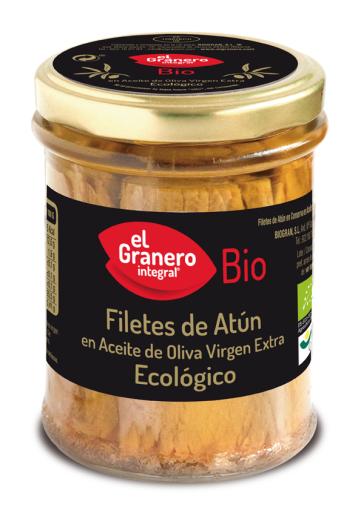 conservas FILETES DE ATÚN BIO, 195 g