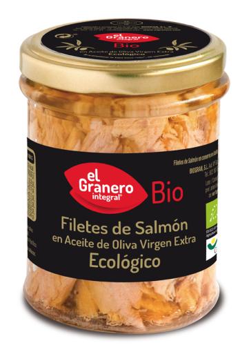 conservas FILETES DE SALMÓN BIO, 195 g