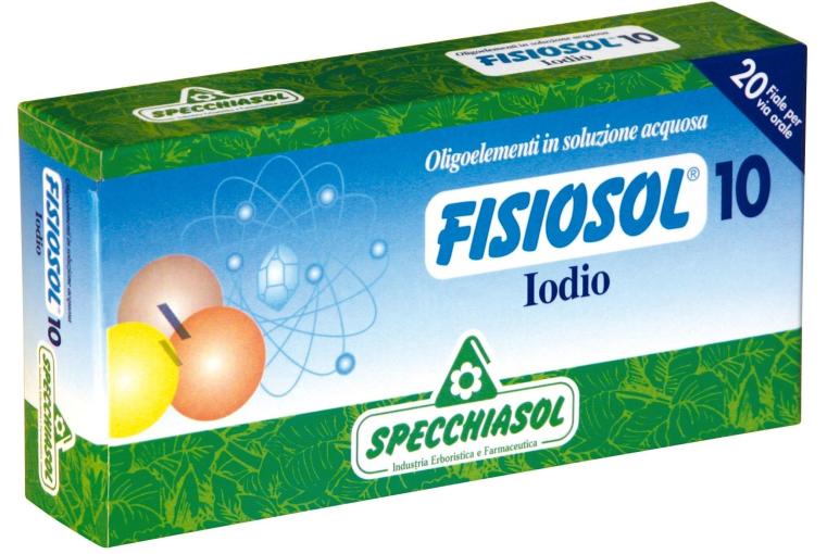 minerales FISIOSOL 10 YODO AZUL - 20 VIALES/2 ML