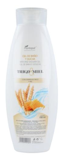 línea corporal GEL DE BAÑO GERMEN DE TRIGO Y MIEL 750ML