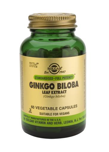 sistema circulatorio GINKGO BILOBA 60 EXTRACTO HOJA 60 Cápsulas Vegetales.