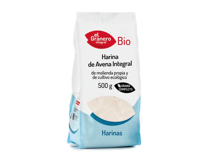 harinas y sémolas HARINA DE AVENA INTEGRAL BIO, 500 g