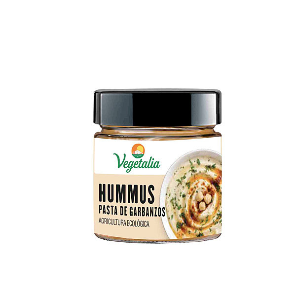 patés y carnes vegetales HUMMUS PASTA DE GARBANZOS BIO TARRO 180G