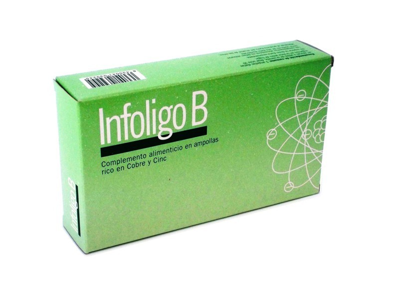 vitaminas y minerales INFOLIGO-B 20 AMPOLLAS