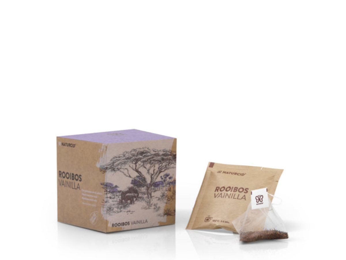 plantas en filtro INFUSION ROOIBOS VAINILLA ECO 10 PIRAMIDES