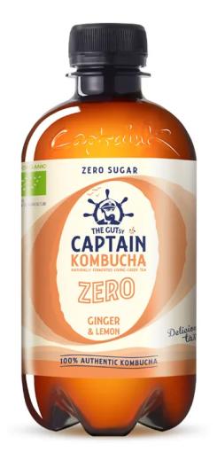 bebidas KOMBUCHA ZERO JENGIBRE Y LIMON BIO 400ML