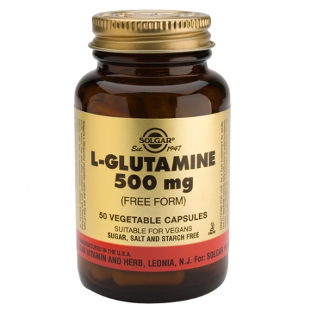 aminoácidos L-GLUTAMINA 500 mg 50 Cápsulas Vegetales.