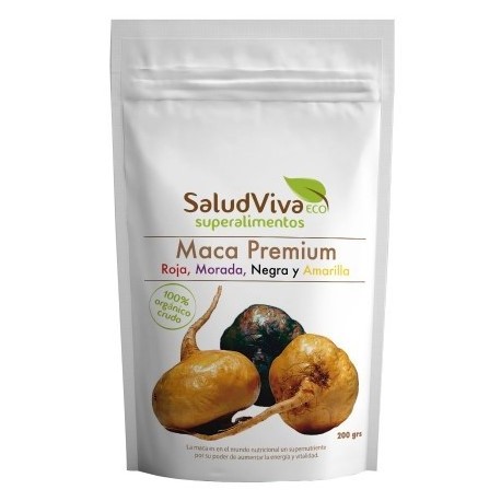 jaleas y energeticos MACA PREMIUM EN POLVO(Roja, Morada ,Negra y Amarilla) ECO 200G