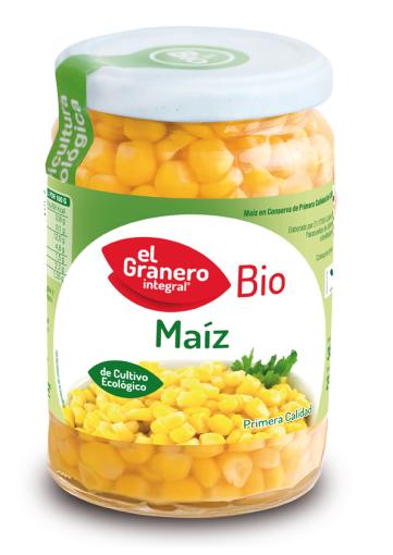 conservas MAÍZ DULCE COCIDO BIO, 369 g