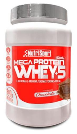 deporte MEGA PROTEIN 5 WHEY CHOCOLATE 900GR