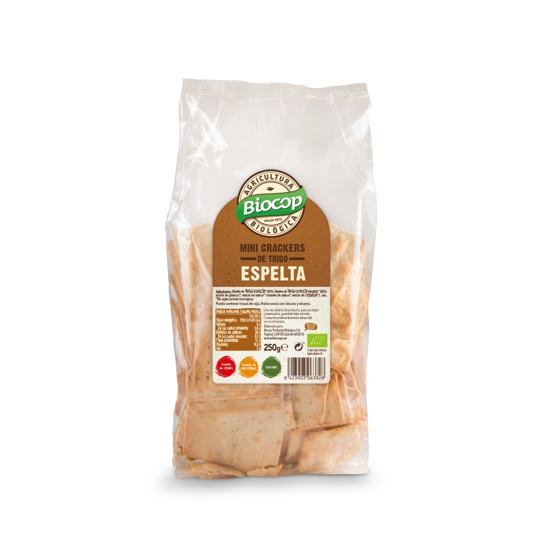 pan MINI CRACKERS DE TRIGO ESPELTA 250G BIO