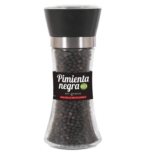 sales, condimentos y salsas MOLINILLO CON PIMIENTA NEGRA BIO 85G