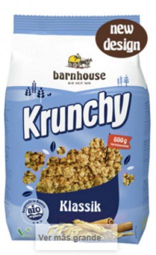 copos, mueslis y salvados MUESLI KRUNCHY CLASICO BIO 600 GRS