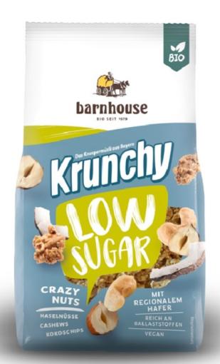 copos, mueslis y salvados MUESLI KRUNCHY F.SECOS BAJO AZUCARES CRAZY NUTS BIO 375G