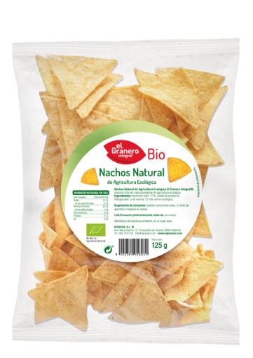 aperitivos y frutos secos NACHOS BIO, 125 g S/G