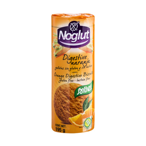 celiacos NOGLUT GALLETAS DIGESTIVE NARANJA