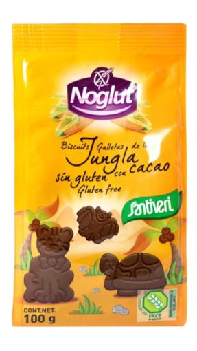 celiacos NOGLUT GALLETAS JUNGLA CACAO 100grs