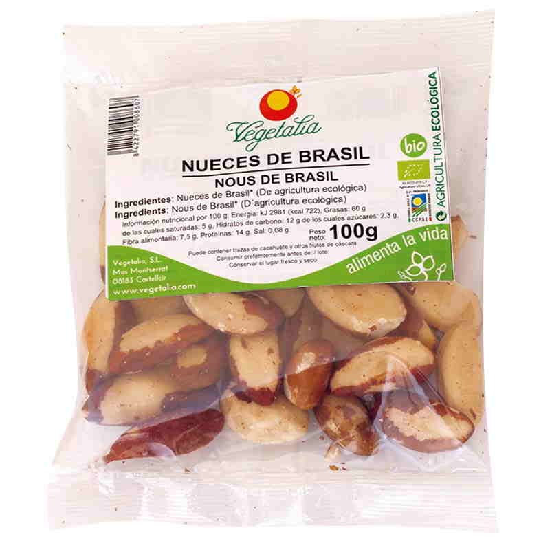 aperitivos y frutos secos NUECES DE BRASIL 100gr