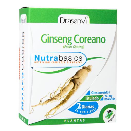 jaleas y energeticos NUTRABASICS GINSENG COREANO 60 CAPSULAS