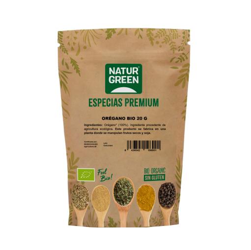 sales, condimentos y salsas OREGANO BIO S/G 20G