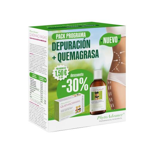 control de peso PACK DRENANT 500ML + QUEMAGRASAS 30CAP