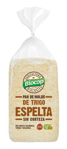 pan PAN DE MOLDE TRIGO ESPELTA SIN CORTEZA 300GR BIO