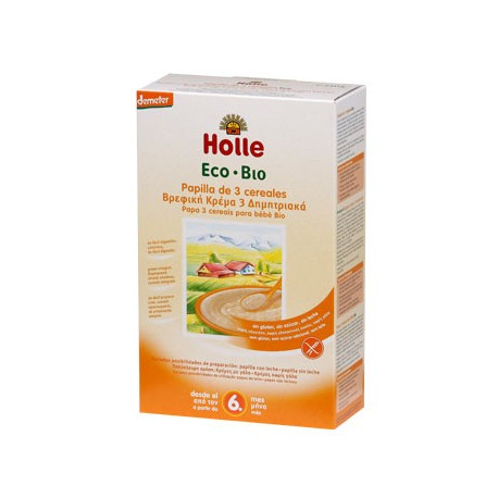 alim infantil PAPILLA 3 CEREALES BIO 250grs