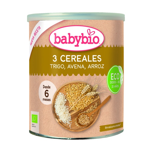 alim infantil PAPILLA TRES CEREALES DESDE 6 MESES BIO 220GR