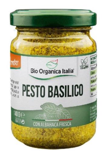 sales, condimentos y salsas PESTO BASILICO VEGANO BIO 140GR