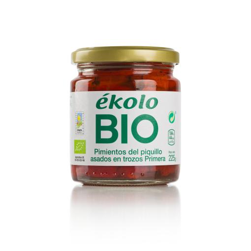 conservas PIMIENTO DEL PIQUILLO EN TROZOS BIO 225G