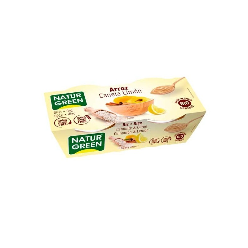 postres POSTRE ARROZ CANELA LIMON 2 X 125 g BIO S/G VEG