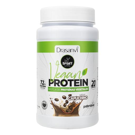 deporte PROTEINA VEGANA CAPUCHINO 600 G SPORT LIVE