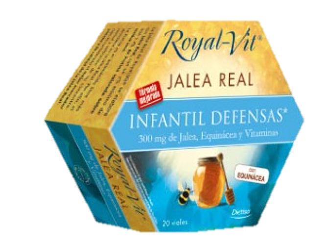 jaleas y energeticos ROYAL VIT INFANTIL DEFENSAS 300MG 20 AMPOLLAS